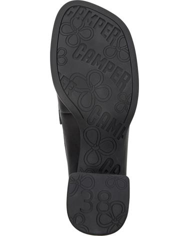 CAMPER KORA K201798 LOAFER MIT ABSATZ SCHWARZ NEGRO001