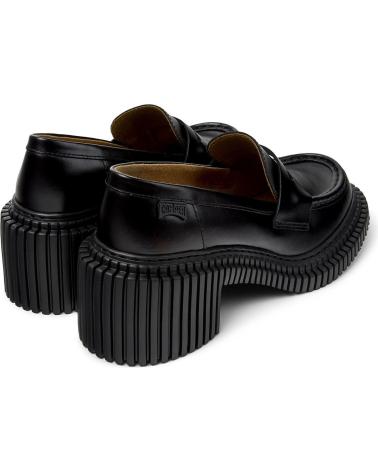 CAMPER PIX LONDON K201811 SCHWARZES LEDER - CHUNKY SOHLE NEGRO001