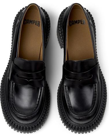 CAMPER PIX LONDON K201811 SCHWARZES LEDER - CHUNKY SOHLE NEGRO001