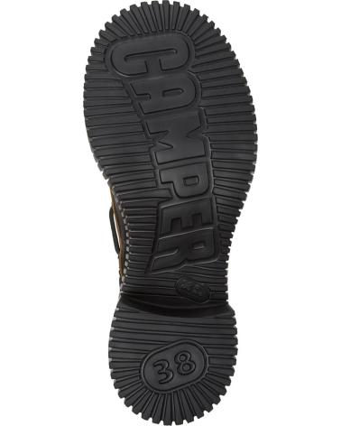 CAMPER PIX LONDON K201812 SCHWARZES LEDER MIT SCHNÜRSENKELN - CHUNKY SOHLE NEGRO001