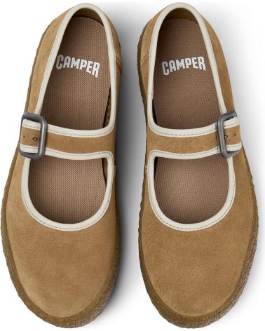 CAMPER BALLERINE PEU TERRENO K201825 IN PELLE MARRONE MARRON003