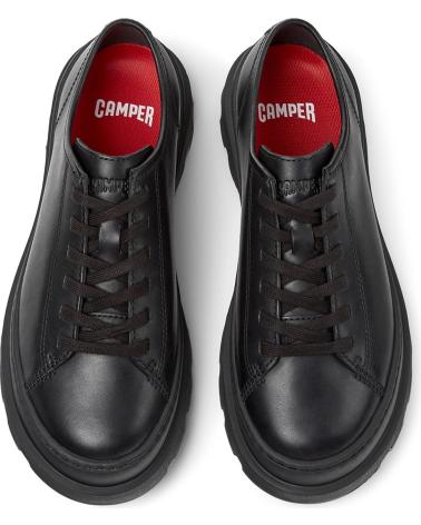 CAMPER SCARPE STRINGATE BRUTUS K201839 IN PELLE NERA NEGRO001