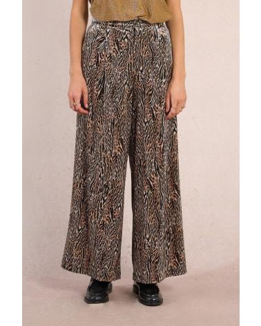 MOLLY BRACKEN PANTALÓN ESTAMPADO MOLLY BRACKEN TF119DH BEIGE