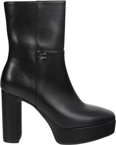 LEDERSTIEFELETTE LOLA CASADEMUNT LF2505018-00N SCHWARZ MIT BLOCKABSATZ NEGRO