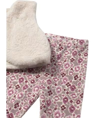 MAYORAL CONJUNTO 3 PIEZAS BEBÉ NIÑA - CHALECO, CAMISETA Y LEGGINGS ESTAMPADOS ROSA REF. 2739-032 ROSA