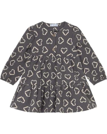 MAYORAL VESTIDO ESTAMPADO CORAZONES MODELO 2915 GRIS GRIS