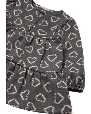 MAYORAL VESTIDO ESTAMPADO CORAZONES MODELO 2915 GRIS GRIS