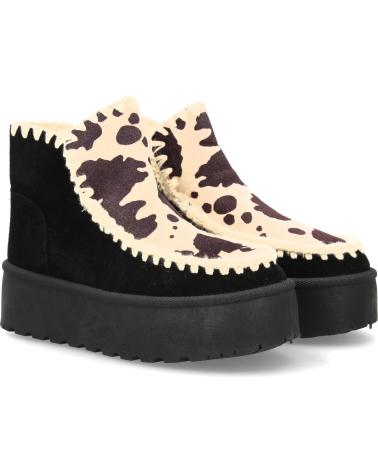 WILDLEDER-STIEFEL SPORT3PUNTO0 LT33-46 GRAU MIT KUHMUSTER VARIOS COLORES