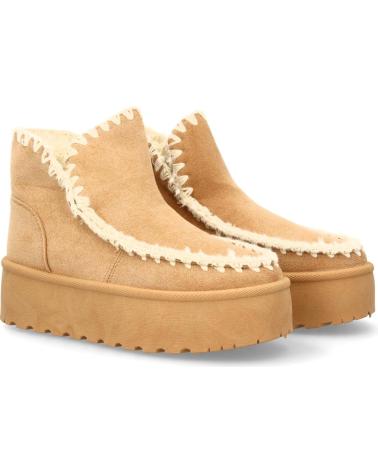 BOTTINE PLATEFORME SPORT3PUNTO0 LT33-46 EN DAIM BEIGE VARIOS COLORES