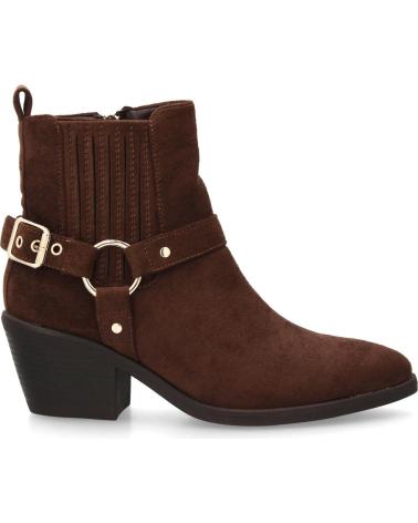 BOTTINE WESTERN SPORT3PUNTO0 68347 EN DAIM MARRON AVEC HARNAIS VARIOS COLORES