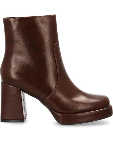 BOTTINES À PLATEFORME SPORT3PUNTO0 XGX532 MARRON AVEC TALON BLOC VARIOS COLORES