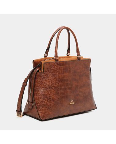 SAC À MAIN BINNARI MODÈLE 20860 MARRON TEXTURÉ MARRóN