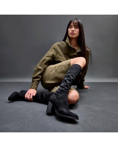 STIVALI ALTI CON TACCO MTNG 55440 NERO NEGRO