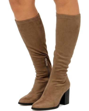 STIVALI ALTI CON TACCO MTNG 55440 BEIGE BEIGE