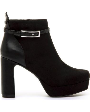 BOTÍN DE TACÓN Y PLATAFORMA MARIA MARE 63650 NEGRO CON HEBILLA NEGRO
