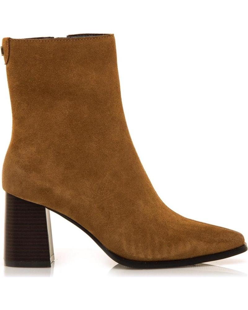 STIVALETTO CON TACCO MTNG 55474 IN CAMOSCIO BEIGE BEIGE