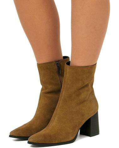 STIVALETTO CON TACCO MTNG 55474 IN CAMOSCIO BEIGE BEIGE