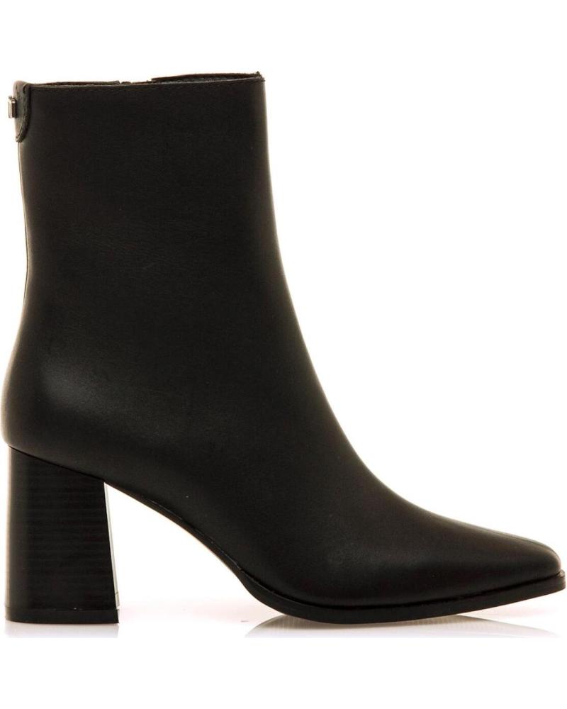 STIVALETTO CON TACCO MTNG 55474 IN ECOPELLE NERA NEGRO