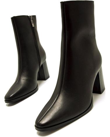 STIVALETTO CON TACCO MTNG 55474 IN ECOPELLE NERA NEGRO