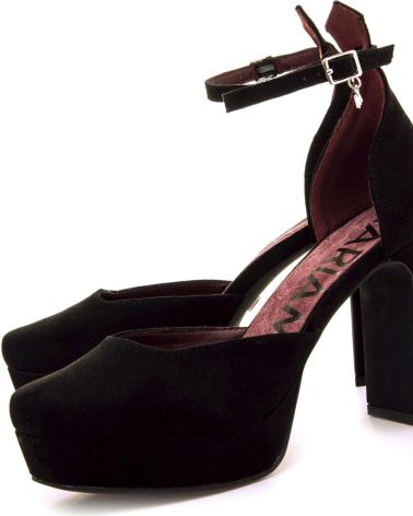 SANDÁLIAS DE SALTO PLATAFORMA MARIA MARE 63652 PRETO NEGRO