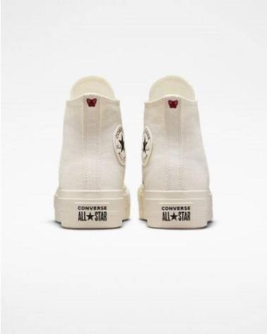 CONVERSE CHUCK TAYLOR ALL STAR LIFT PLATFORM DIY FLORAL BRANCO BLANCO CONVERSE CHUCK TAYLOR ALL STAR LIFT PLATFORM DIY FLORAL BRANCO BLANCO
