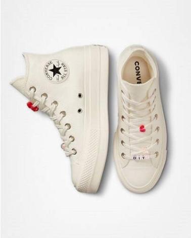 CONVERSE CHUCK TAYLOR ALL STAR LIFT PLATFORM DIY FLORAL BRANCO BLANCO CONVERSE CHUCK TAYLOR ALL STAR LIFT PLATFORM DIY FLORAL BRANCO BLANCO