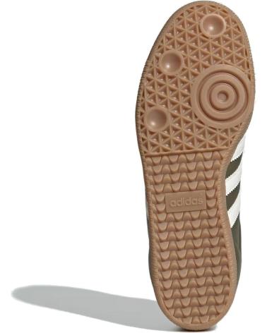 ADIDAS SAMBA OG JR0890 VERT KAKI AVEC BANDES BLANCHES ET SEMELLE GOMME GREEN