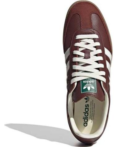 BASKETS ADIDAS SAMBA OG JR0892 BORDEAUX AVEC DÉTAILS OFF-WHITE ET SEMELLE GOMME BROWN