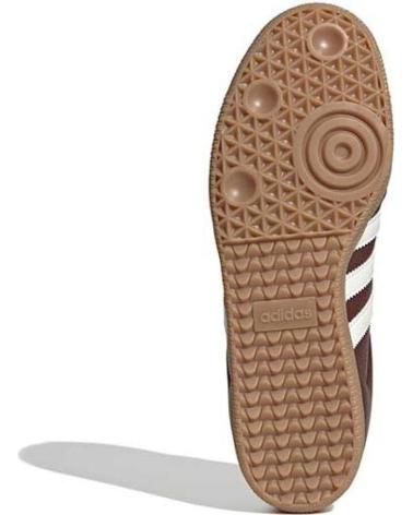 BASKETS ADIDAS SAMBA OG JR0892 BORDEAUX AVEC DÉTAILS OFF-WHITE ET SEMELLE GOMME BROWN