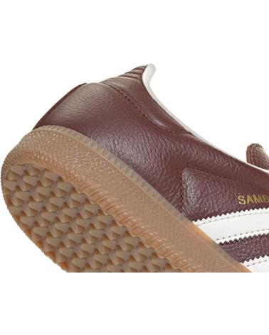 BASKETS ADIDAS SAMBA OG JR0892 BORDEAUX AVEC DÉTAILS OFF-WHITE ET SEMELLE GOMME BROWN