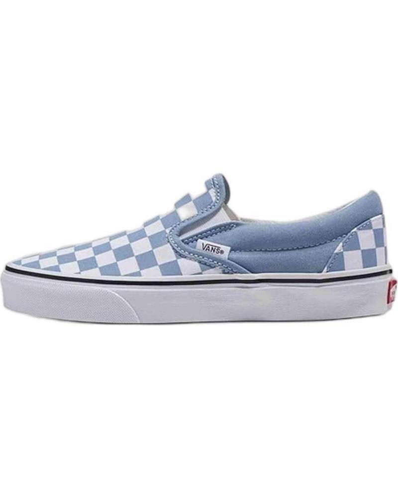 VANS OFF THE WALL SLIP-ON DAMIER BLEU AZUL