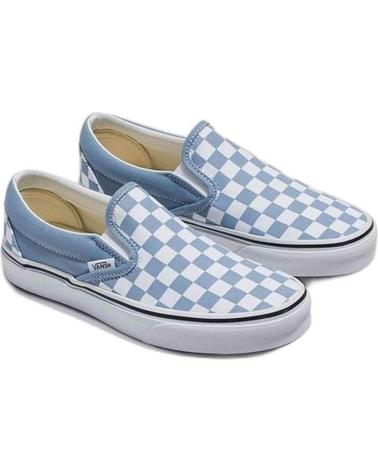 VANS OFF THE WALL SLIP-ON DAMIER BLEU AZUL