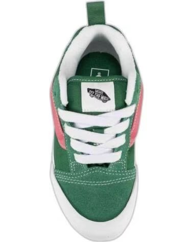 VANS OFF THE WALL BASKETS VERT ET ROSE POUR ENFANTS VERDE