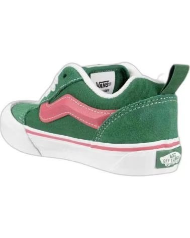 VANS OFF THE WALL BASKETS VERT ET ROSE POUR ENFANTS VERDE