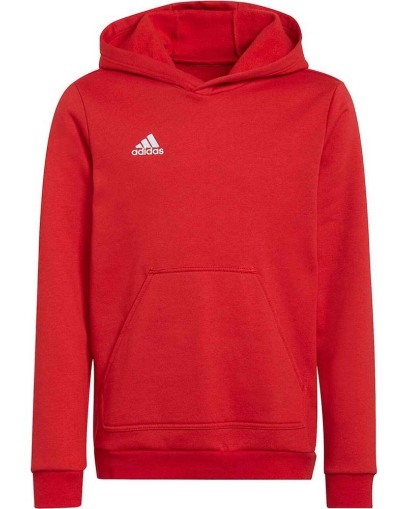 ADIDAS SUDADERA ROJA CON CAPUCHA JUNIOR ROJO