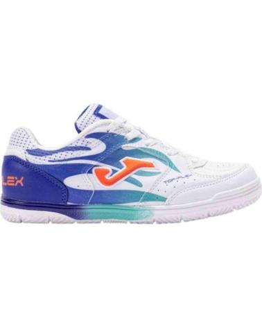 JOMA SAPATILHAS FUTSAL BRANCO/AZUL JÚNIOR BLANCO