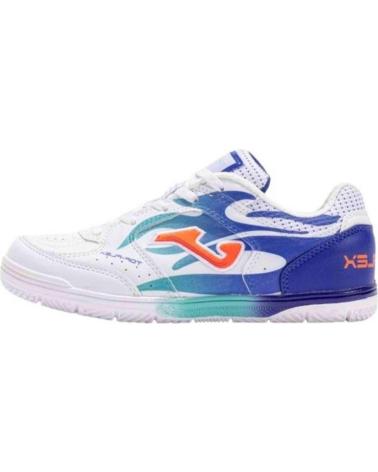 JOMA SAPATILHAS FUTSAL BRANCO/AZUL JÚNIOR BLANCO