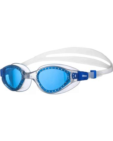 GAFAS DE NATACIÓN ARENA PARA NIÑOS - LENTES ESPEJO AZULES Y MONTURA TRANSPARENTE AZUL