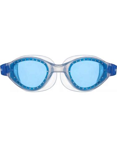 ARENA SCHWIMMBRILLE FÜR KINDER - BLAUE SPIEGELGLÄSER UND TRANSPARENTES GESTELL AZUL