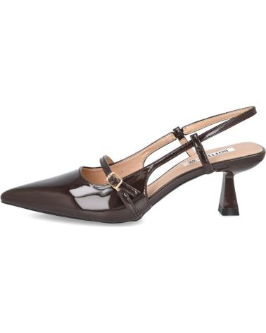 L&R SHOES 95-115 DÉCOLLETÉ SLINGBACK IN VERNICE MARRONE MARRON