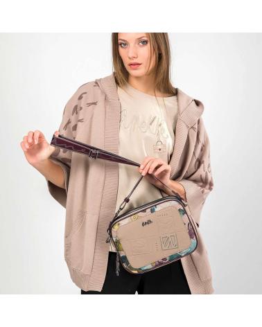 BOLSA A TIRACOLO ANEKKE EVOLUTION TAUPE 3 COMPARTIMENTOS - MODELO 41773-188 TAUPE