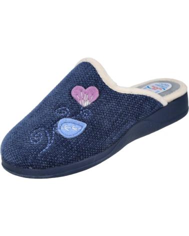 L&R SHOES NATALIA 8003 PANTOFOLE DA CASA BLU MARINO MARINO