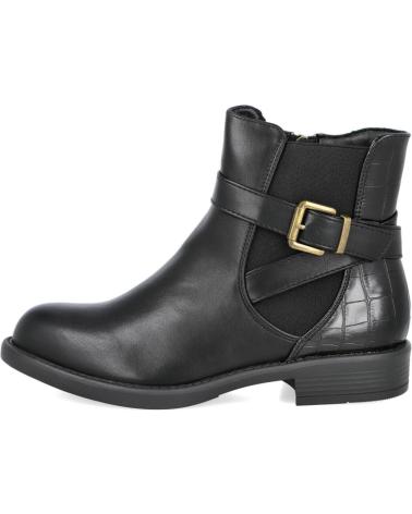 STIVALETTI BASSI CON FIBBIA L&R SHOES TF1218 NERI NEGRO