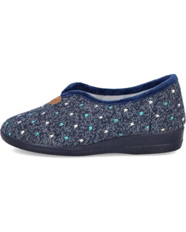 L&R SHOES NATALIA 590 PANTOFOLE CHIUSE BLU NAVY CON PUNTI BIANCHI MARINO