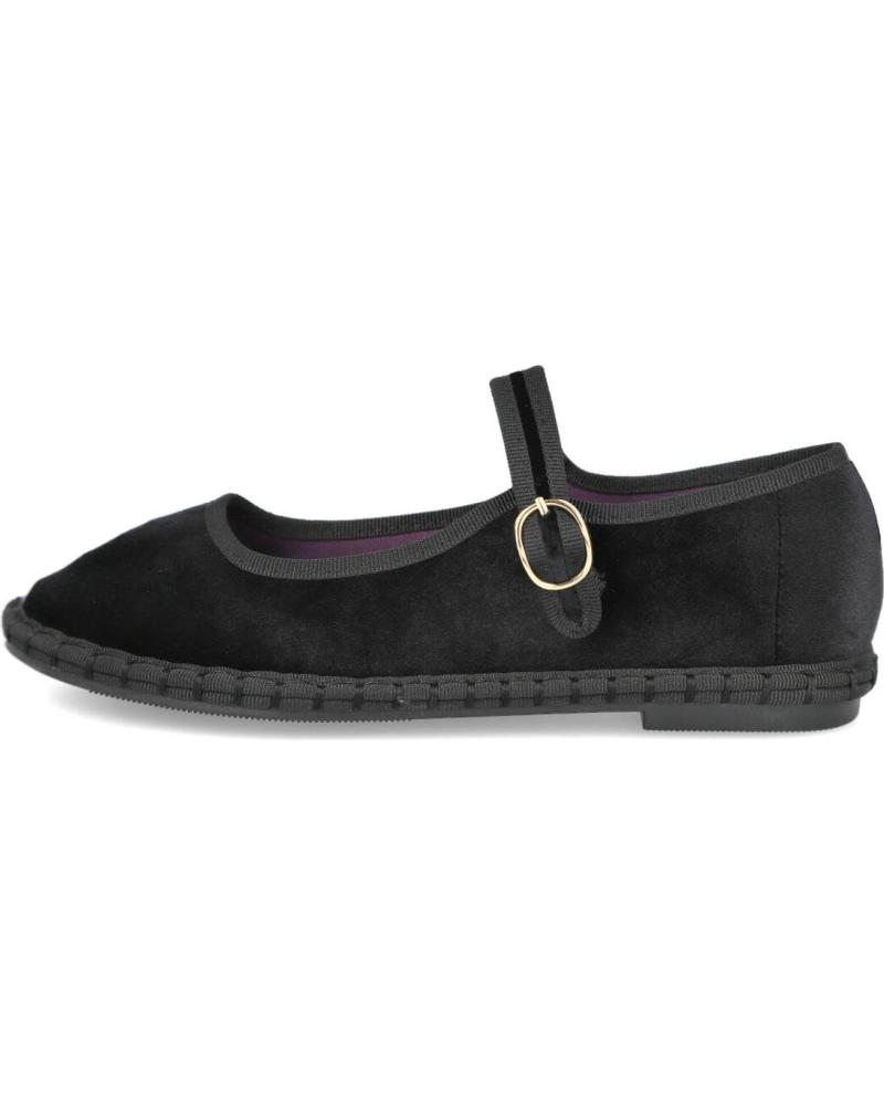 L&R SHOES BUONAROTTI FB-5552 SALOMÉS EN VELOURS NOIR AVEC BRIDE NEGRO