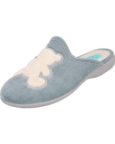 PANTOUFLES L&R SHOES NATALIA 4007 GRISES AVEC OURS EN PELUCHE GRIS