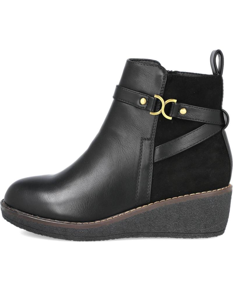 STIVALETTI CON ZEPPA L&R SHOES TF8917 NERI NEGRO