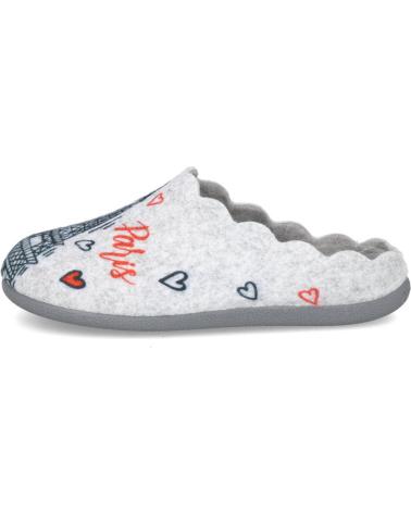 PINTURINES 1937 - PANTOFOLE GRIGIE CON DESIGN PARIGI GRIS