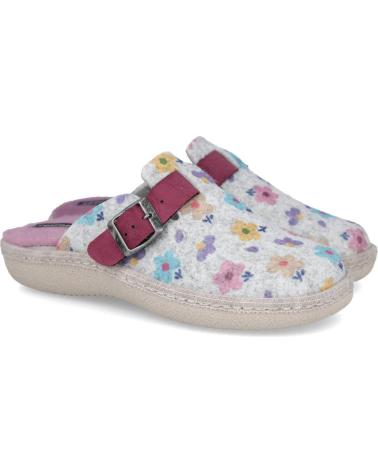PINTURINES C-363 - PANTOFOLE GRIGIE CON STAMPA FLOREALE GRIS