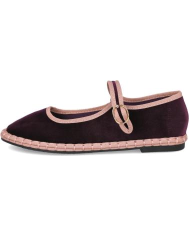 L&R SHOES SCARPE BUONAROTTI FB-5552 MARY JANE IN VELLUTO BORDEAUX BURDEOS